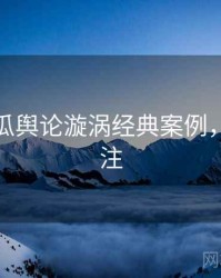 每日吃瓜舆论漩涡经典案例，值得关注