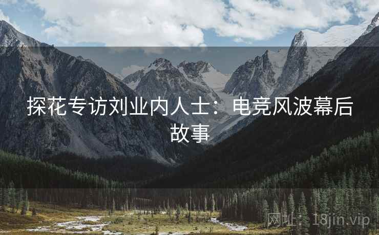 探花专访刘业内人士：电竞风波幕后故事