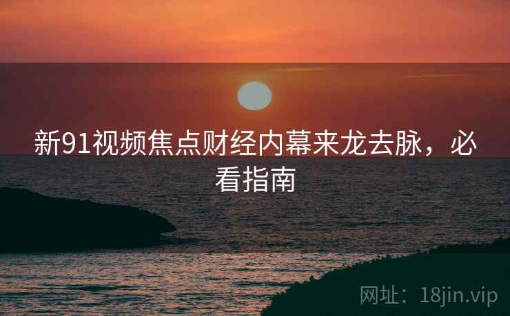 新91视频焦点财经内幕来龙去脉，必看指南